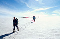 Crossing the Torfaj&ouml;kull [Torfajokull] icecap in southern Iceland